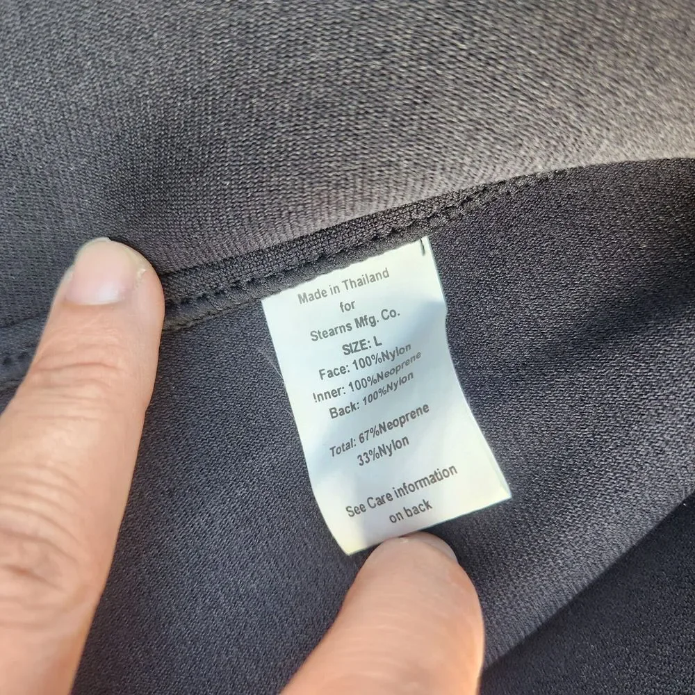 Men's Team Stearns Watersports Shorty Wetsuit Black/Gray Size L 2mm‎ Inseam 9